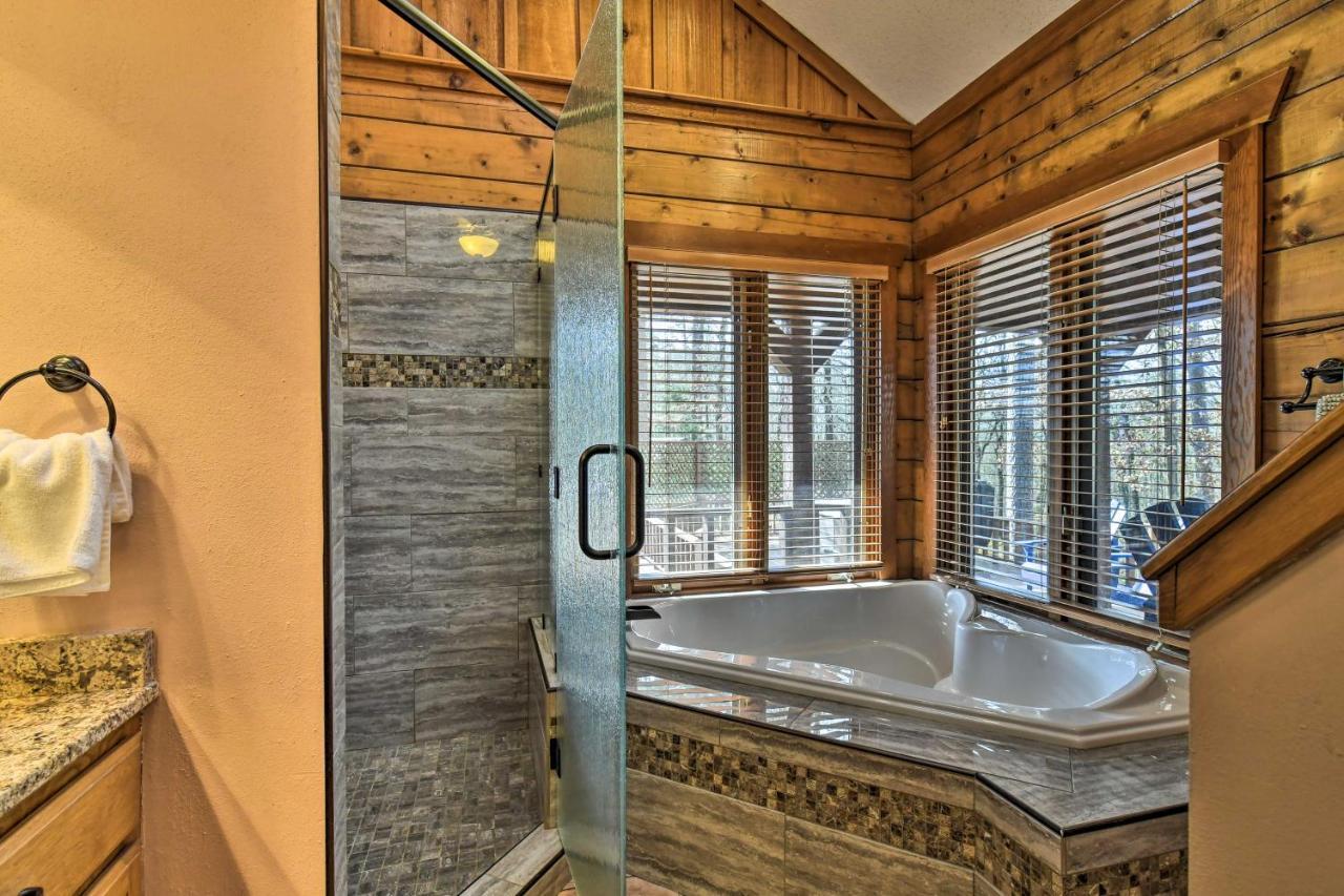 Hilltop Hot Springs Log Cabin With Hot Tub And Grill! Exterior foto