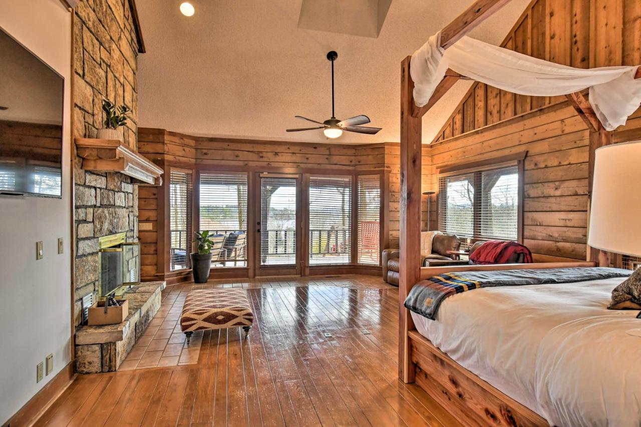 Hilltop Hot Springs Log Cabin With Hot Tub And Grill! Exterior foto