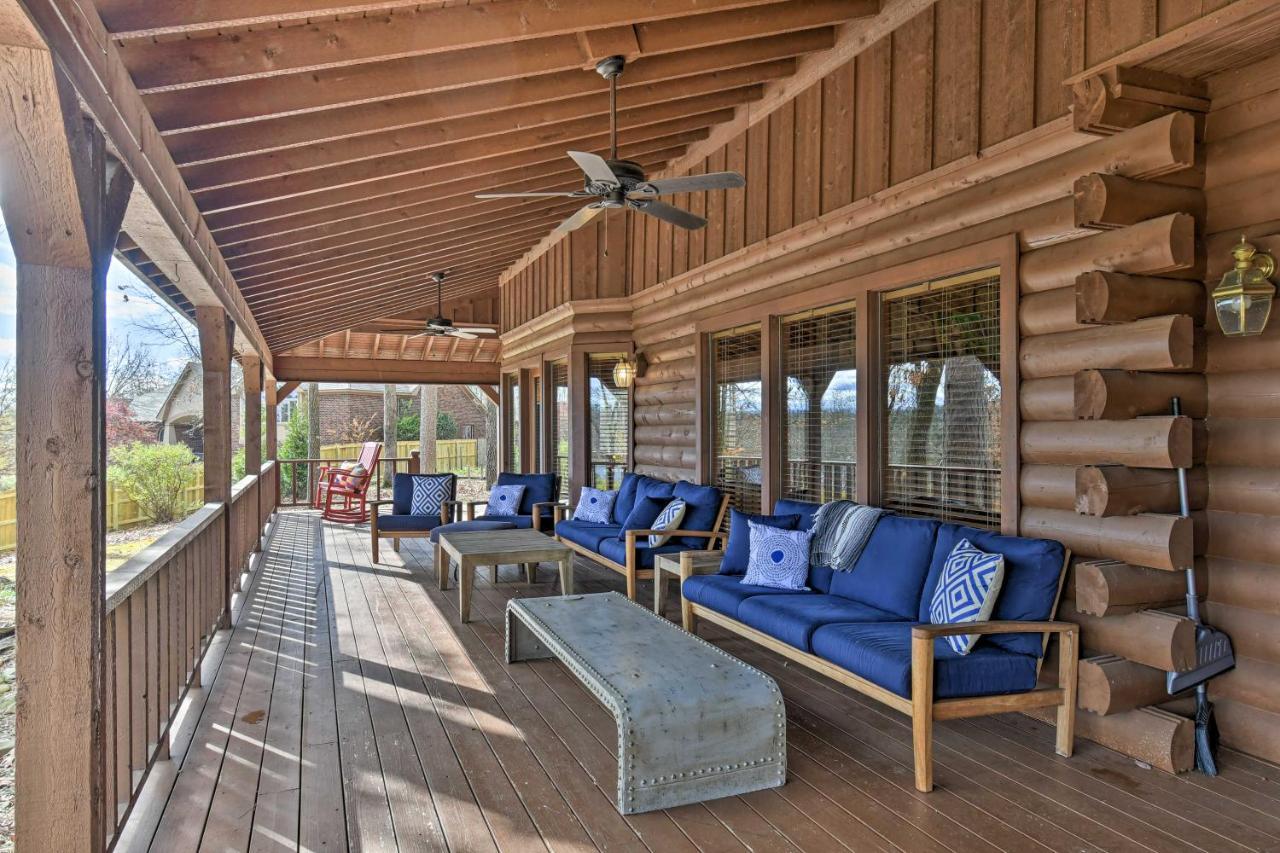 Hilltop Hot Springs Log Cabin With Hot Tub And Grill! Exterior foto